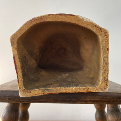 Antique Waterman’s “His Bosom Friend” Advertising Figure – Early 20th Century Plaster Bust