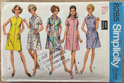 Simplicity 8285 Womens Size 16 Dress