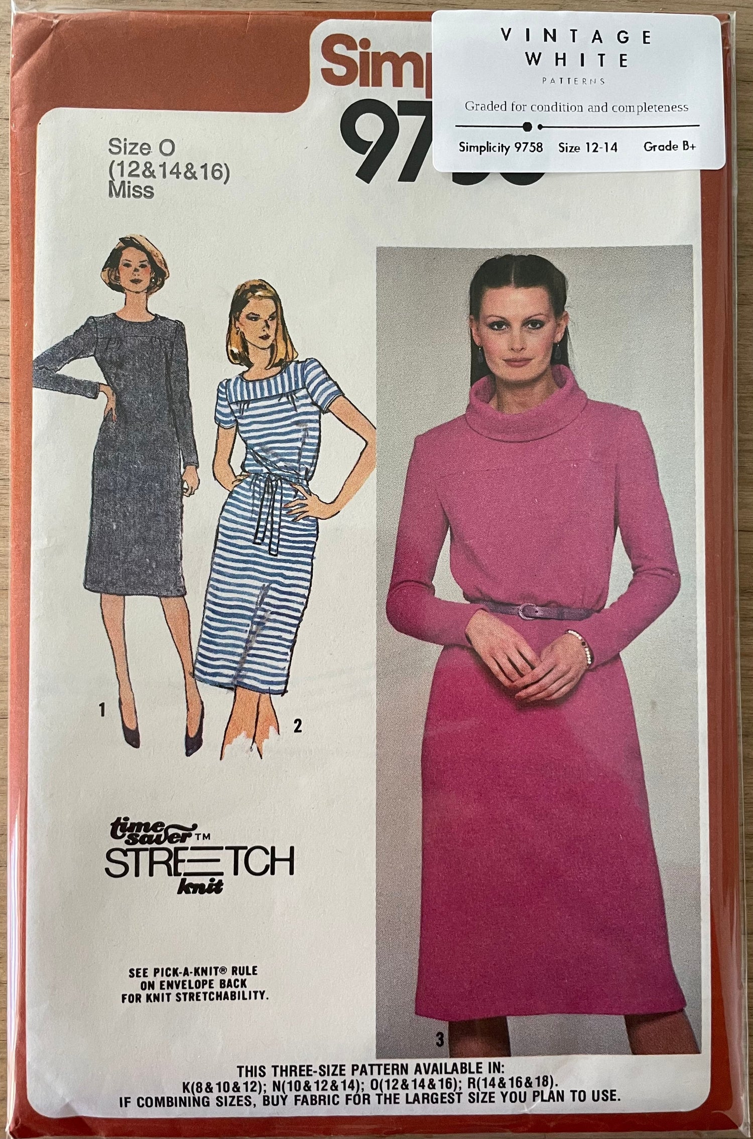 Simplicity 9758 Womens Size 12-14 Dress