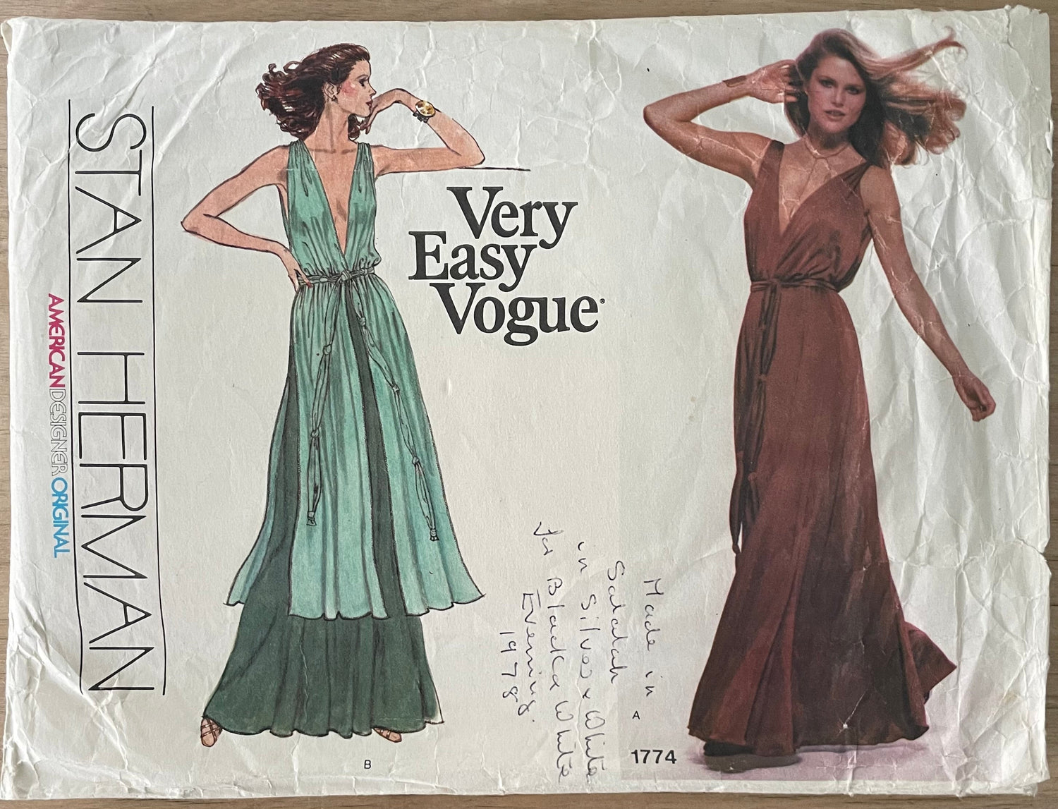 Vogue 1774 Womens Size 14 Dress