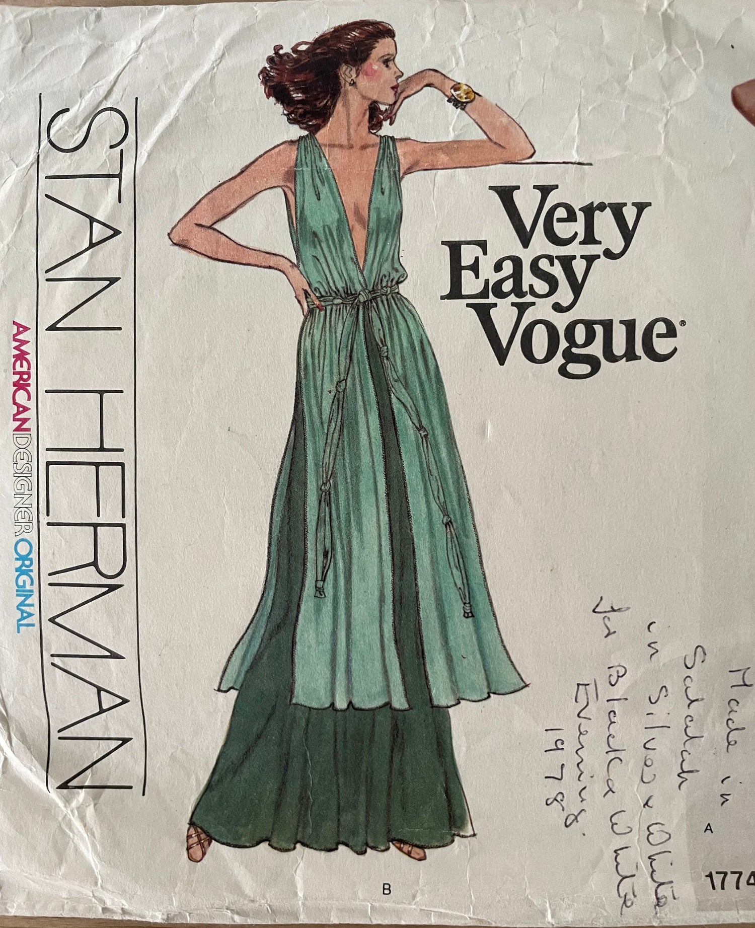 Vogue 1774 Womens Size 14 Dress