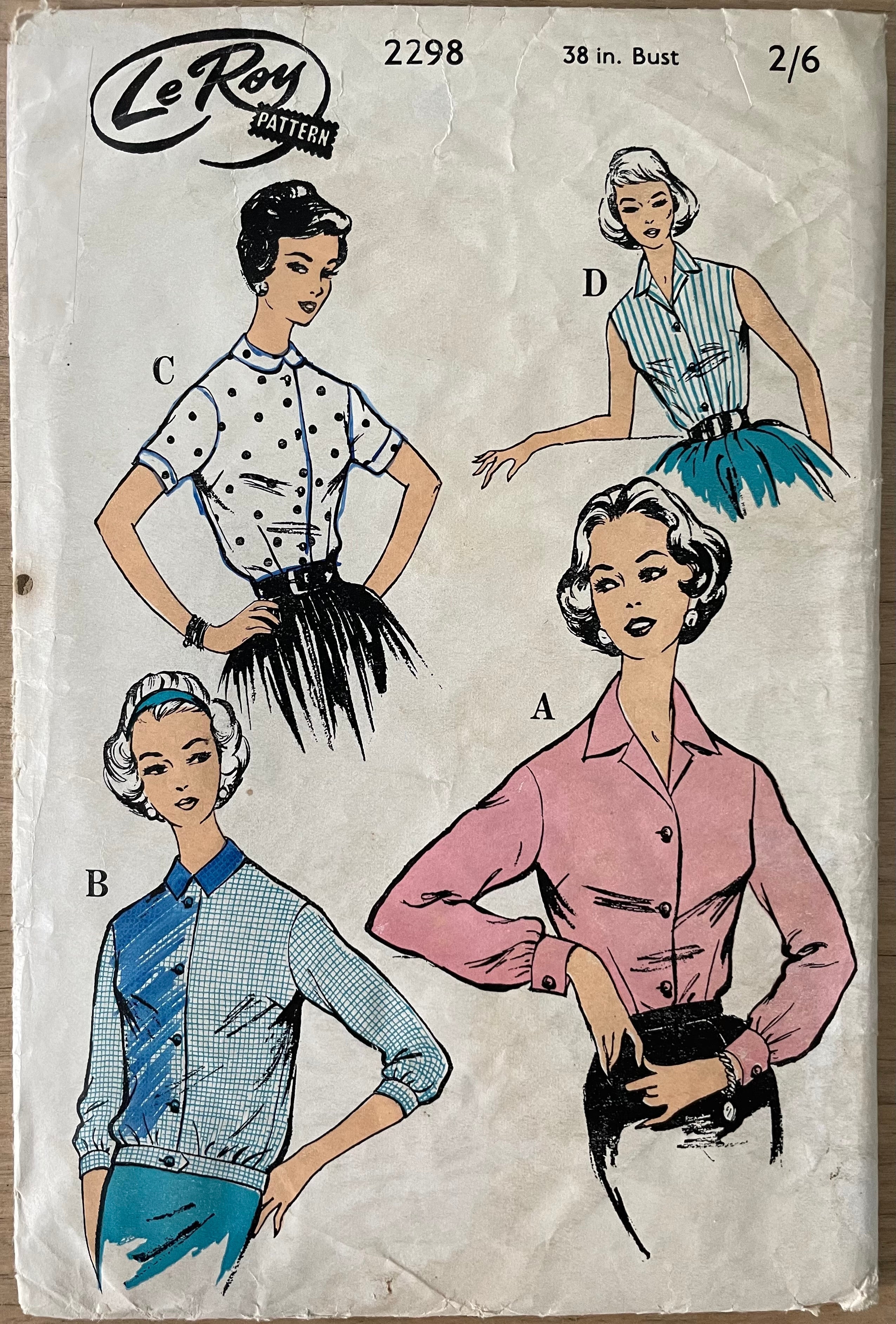 Le Roy 2298 Womens Bust 34” Blouse FF