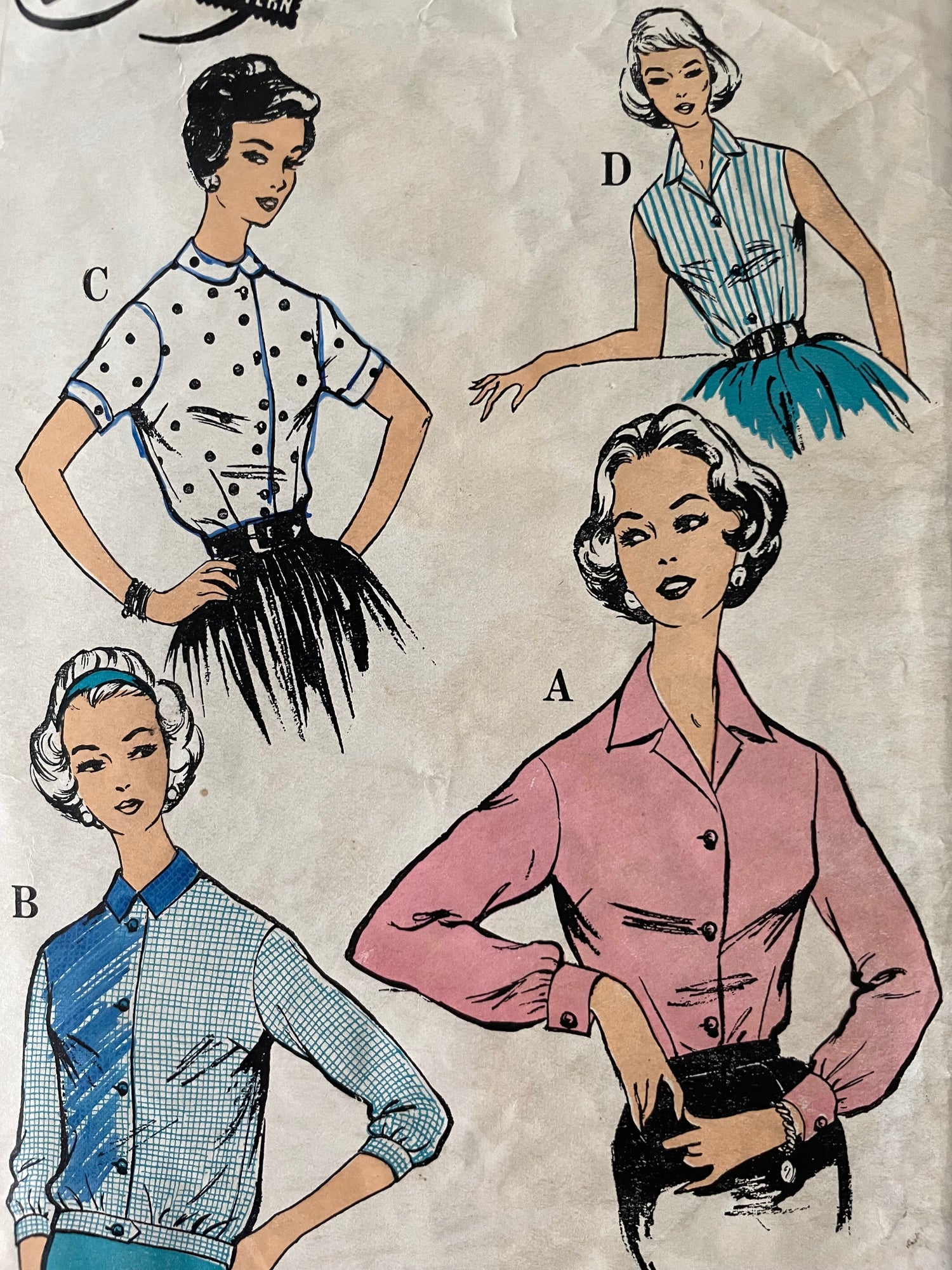 Le Roy 2298 Womens Bust 34” Blouse FF