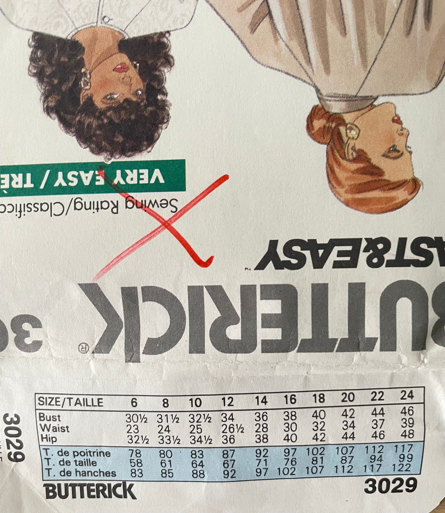 Butterick 3029 Womens Size 12-16 Shirt Blouse Top FF