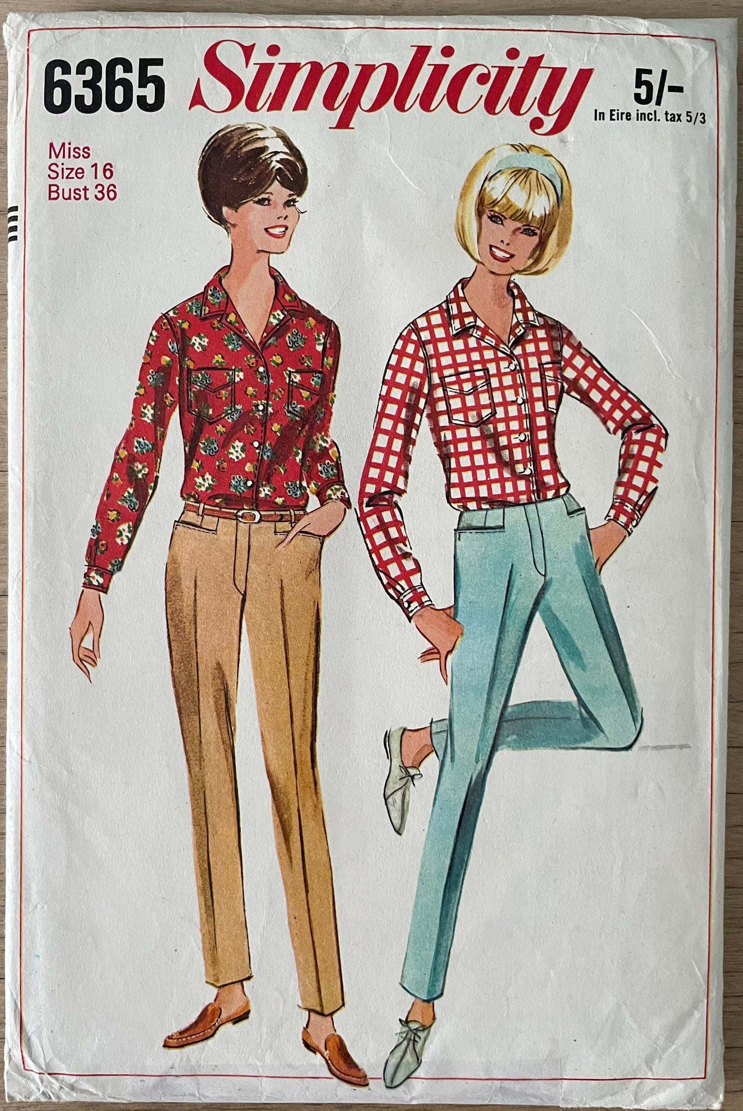 Simplicity 6365 Womens Size 16 Shirt Trousers