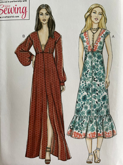 Vogue V9311 Womens Size 6-22 Dress FF