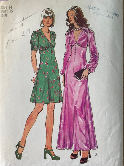 Simplicity 5961 Womens Size 14 Dress