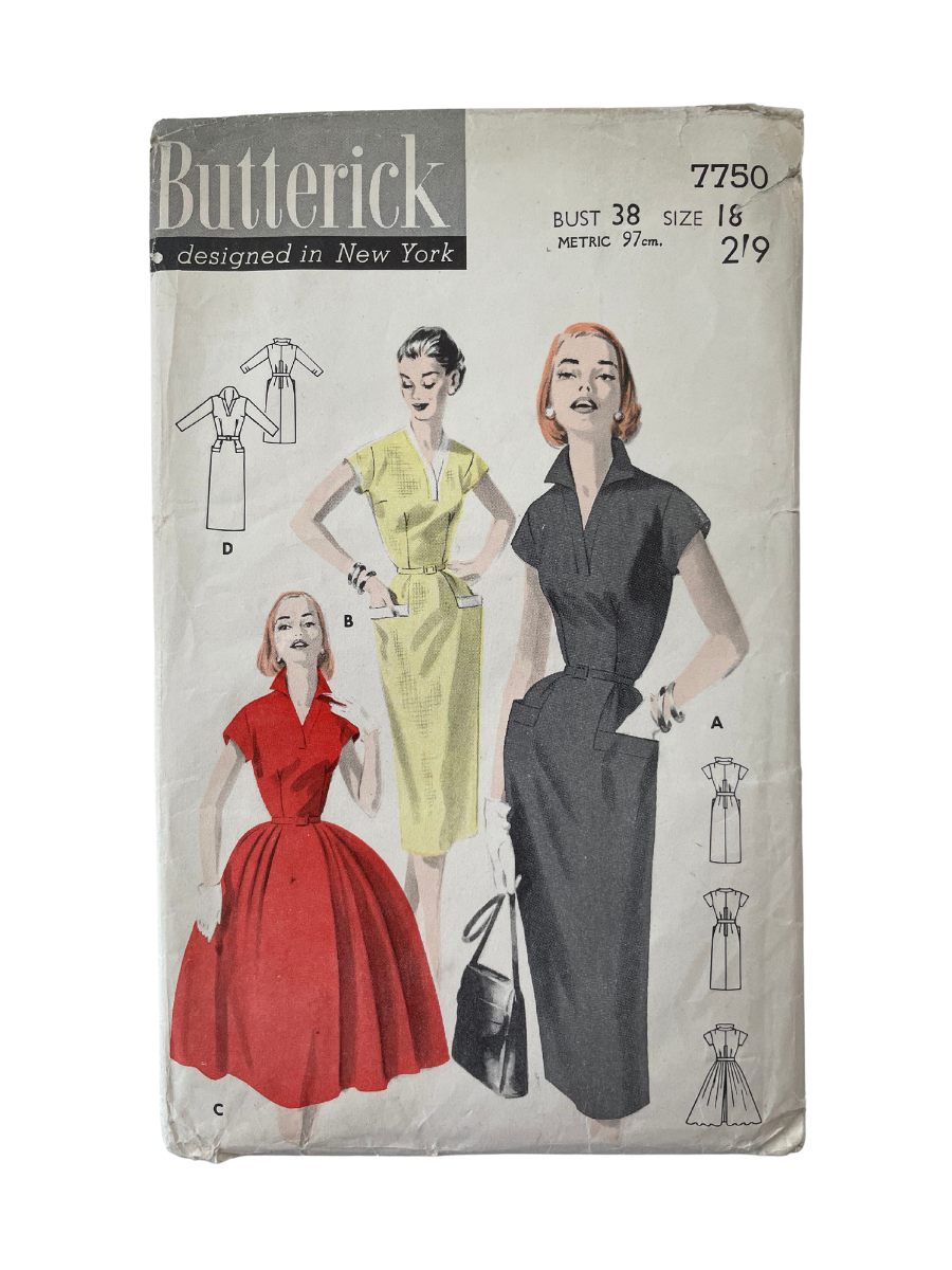Butterick 7750 Womens Size 18 Dress