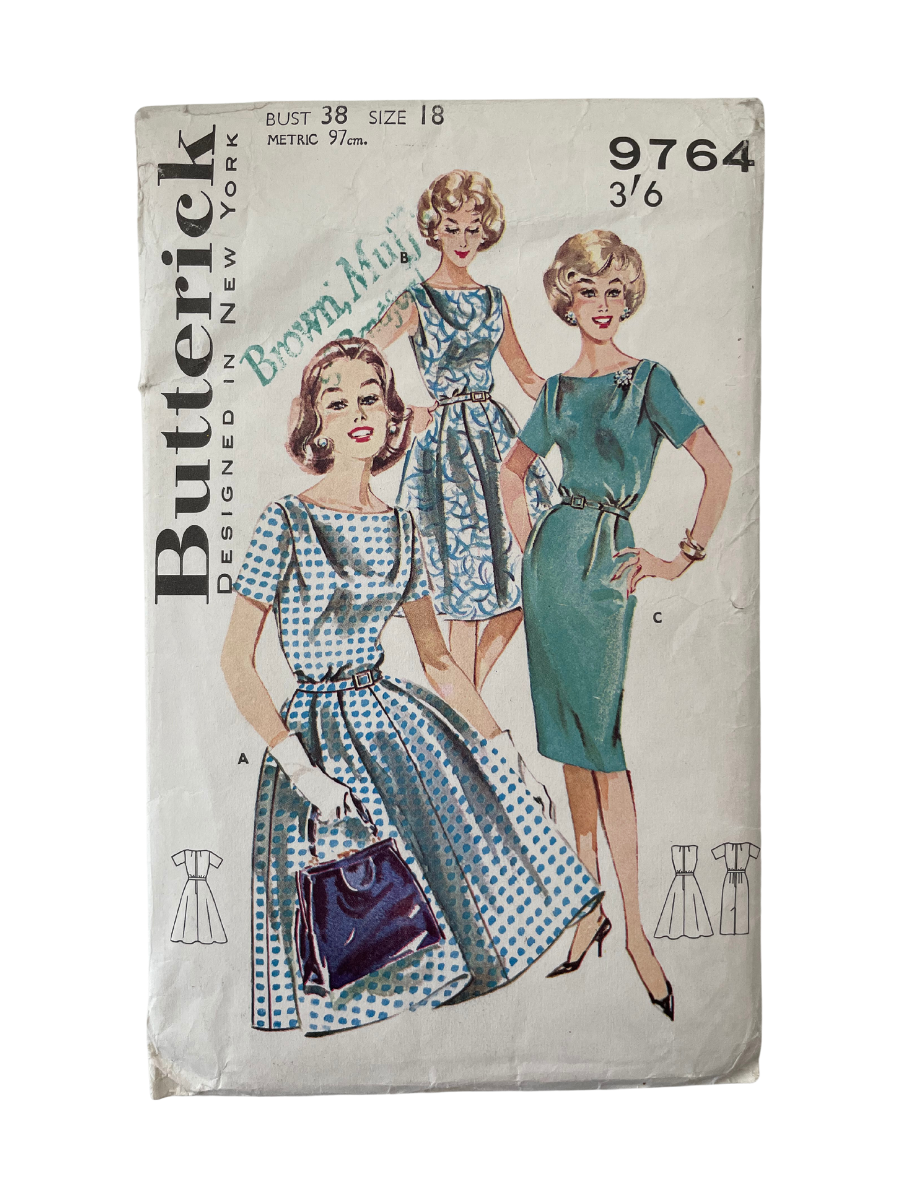 Butterick 9764 Womens Size 18 Dress