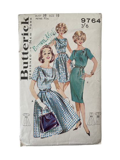 Butterick 9764 Womens Size 18 Dress