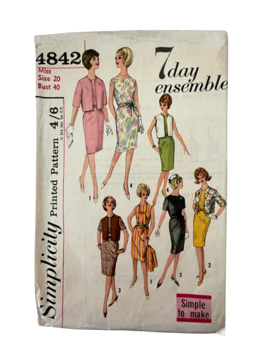 Simplicity 4842 Womens Size 20 Dress Jacket