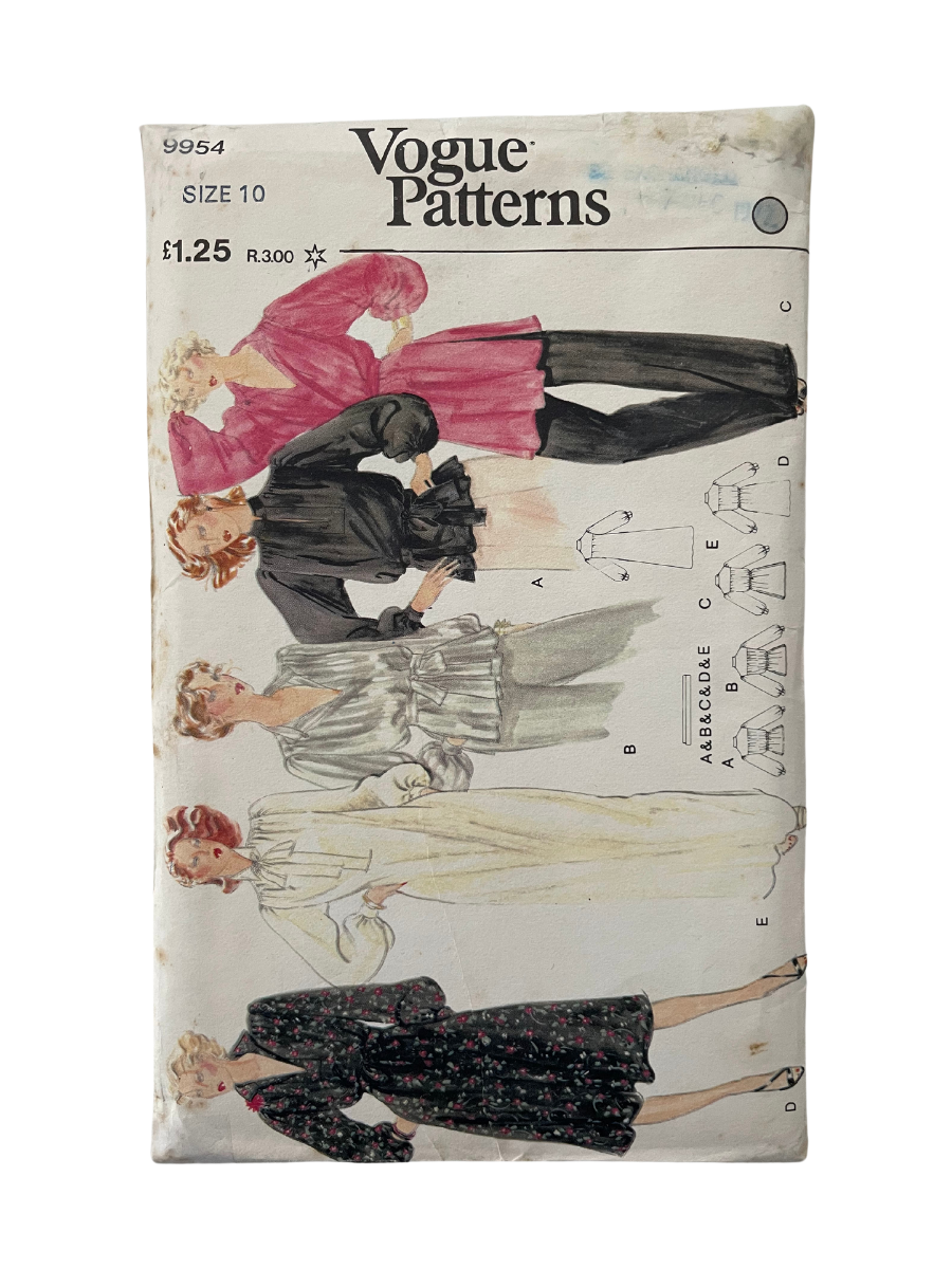 Vogue 9954 Womens Size 10 Dress Top FF