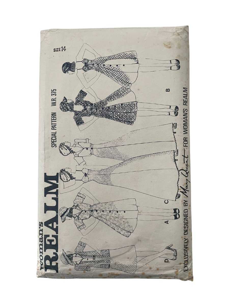 Womans Realm WR375 Mary Quant Size 14 Top Skirt Dress FF