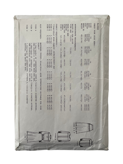 Womans Weekly B1022 Womens Size 10-20 Top Skirt Dress FF