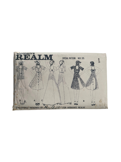 Womans Realm WR375 Mary Quant Size 14 Top Skirt Dress FF