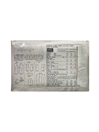 Womans Own 5240 Womens Size 14 Tunic Blouse Skirt Trousers