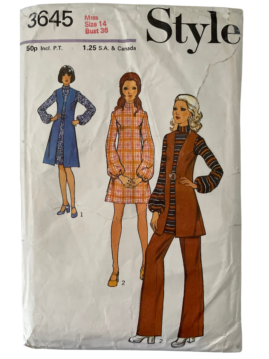 Style 3645 Womens Size 14 Dress Waistcoat Trousers