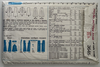 Style 3645 Womens Size 14 Dress Waistcoat Trousers