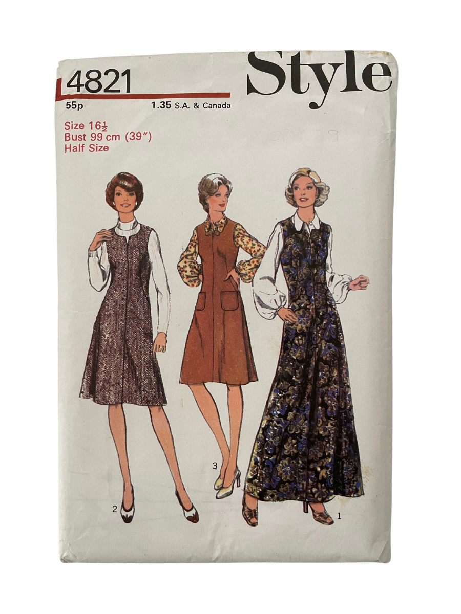 Style 4821 Womens Size 16 1/2 Dress Blouse