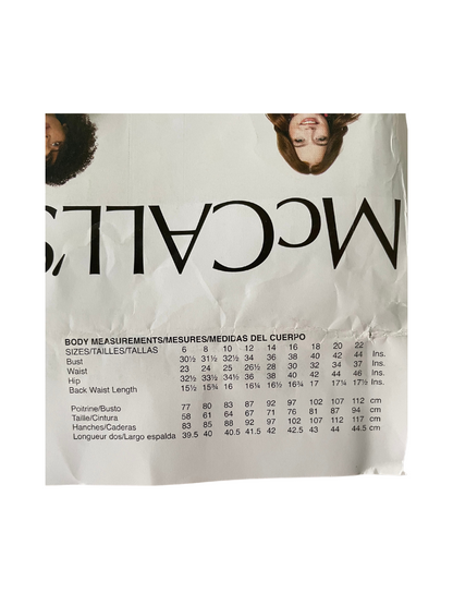 McCalls M7574  Womens Size 6-22 Top Tunic Dress FF *