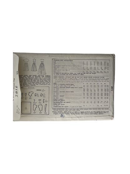 Simplicity 2815 Womens Size 18 Dress Jacket Skirt