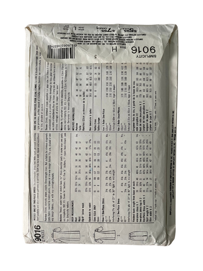 Simplicity 9016 Womens Size 6-10 Dress Jacket Skirt