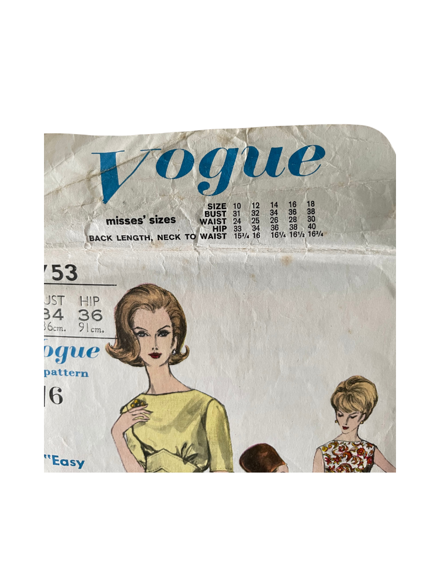 Vogue 5753 Womens Size 14 Dress