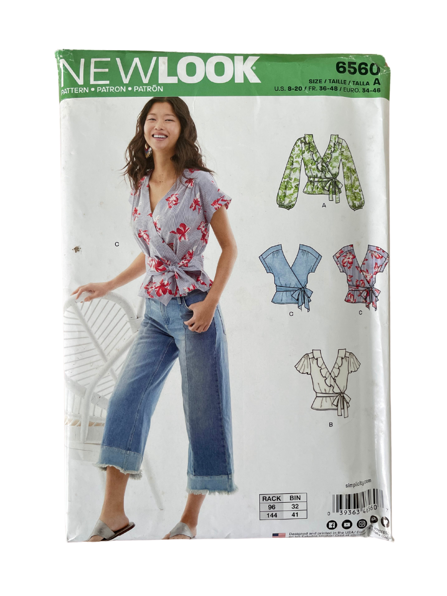 New Look 6560 Womens Size 6-18 Top Blouse FF