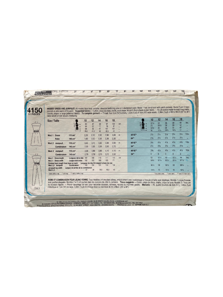 Style 4150 Womens Size 10 Dress Jumpsuit