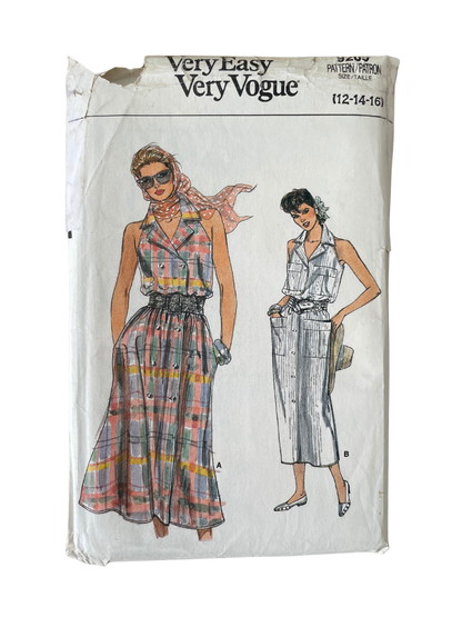 Vogue 9205 Size 10-14 Dress FF