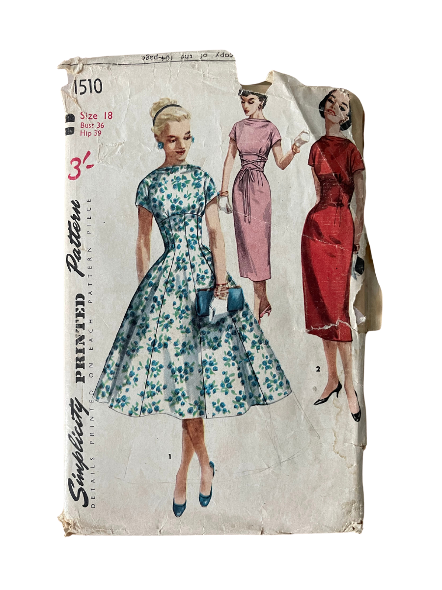 Simplicity 1510 Womens Size 12 Dress FF