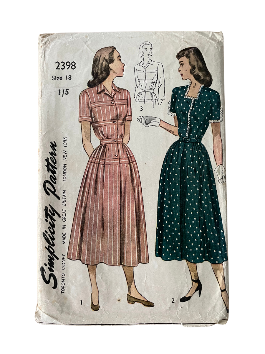 Simplicity 2398 Womens Size 12 Dress FF