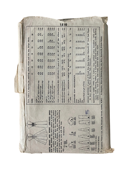 Simplicity 1510 Womens Size 12 Dress FF