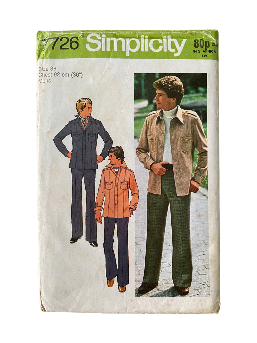 Simplicity 7726 Mens Jacket Trousers FF