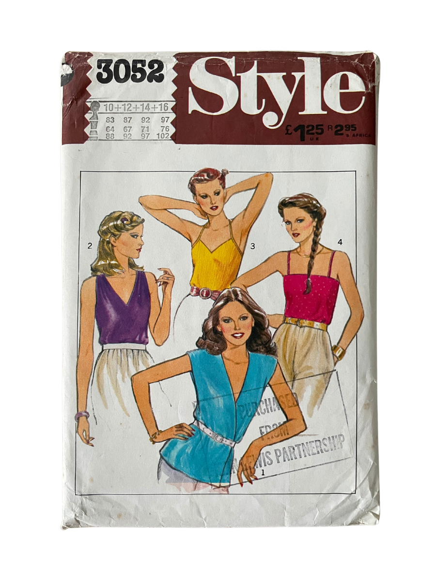 Style 3052 Womens Size 8-14 Top Vest FF