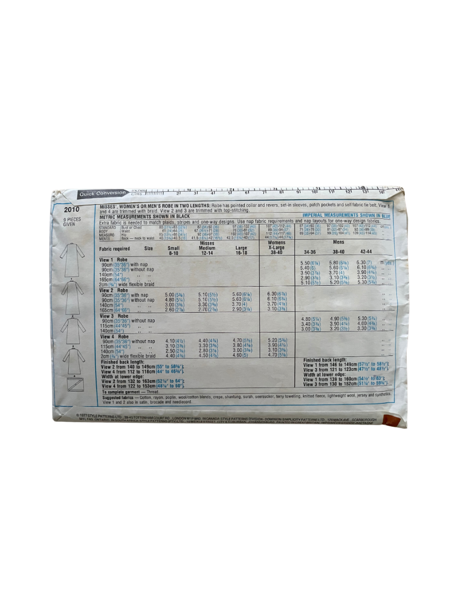 Style 2010 Womens Size 18-20 Nightgown Dressing Gown FF