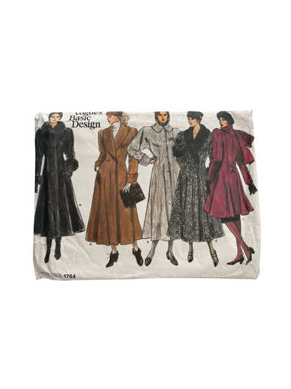 Vogue 1764 Womens Size 12 Coat