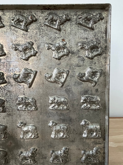 Antique Anton Reiche Chocolate Mould Tray with Animals – c.1920s