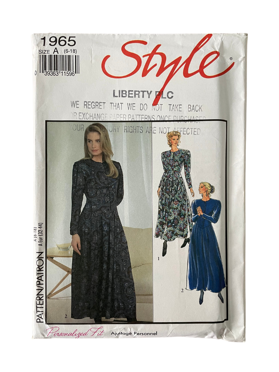 Style 1965 Womens Size 4-16 Dress FF