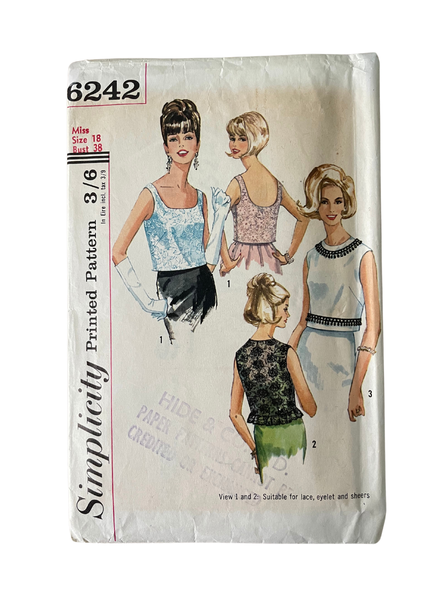 Simplicity 6242 Womens Size 14 UK Top