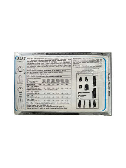 Simplicity 8487 Womens Size 14-18 Top Skirt Trousers FF