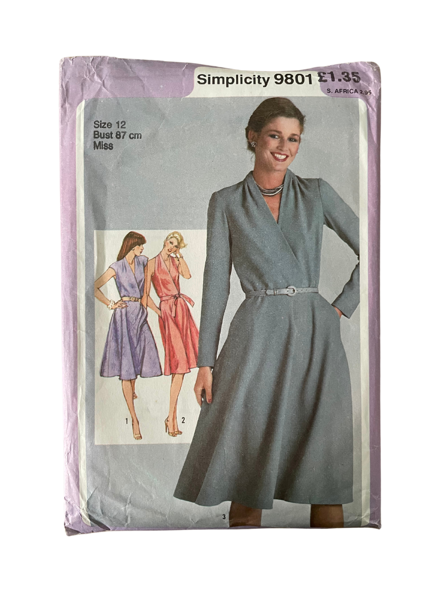 Simplicity 9801 Womens Size 10 UK Dress FF