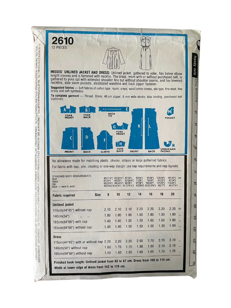 Style 2610 Womens Size 10 UK Dress