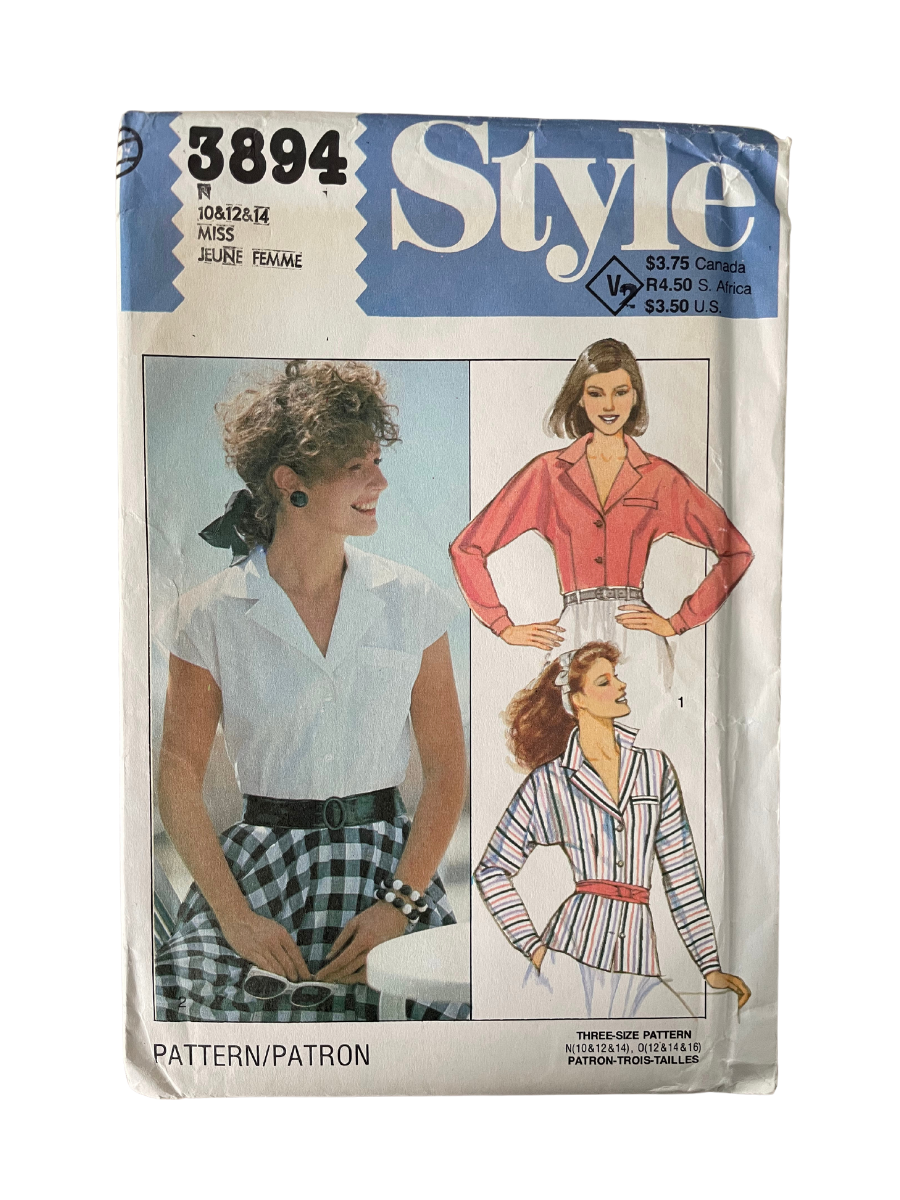 Style 3894 Womens Size 8-12 UK Blouse Shirt FF