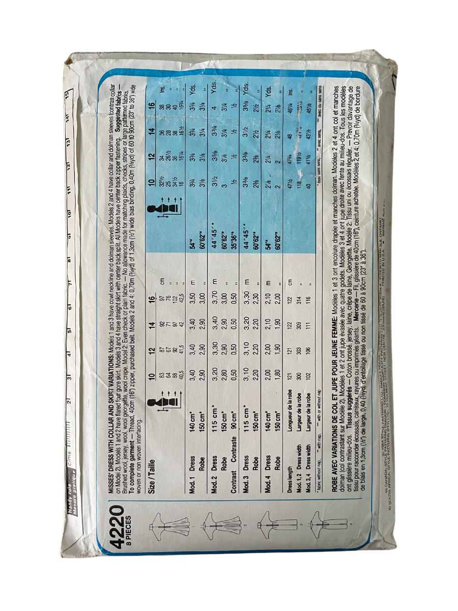 Style 4220 Womens Size 8-12 UK Dress FF