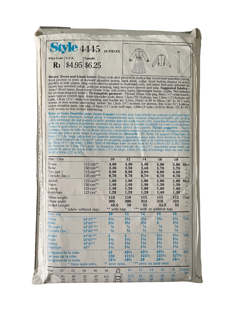 Style 4445 Womens Size 10 UK Dress Jacket FF