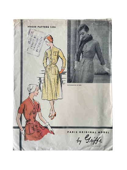 Vogue 1290 Womens Size 10 Dress FF