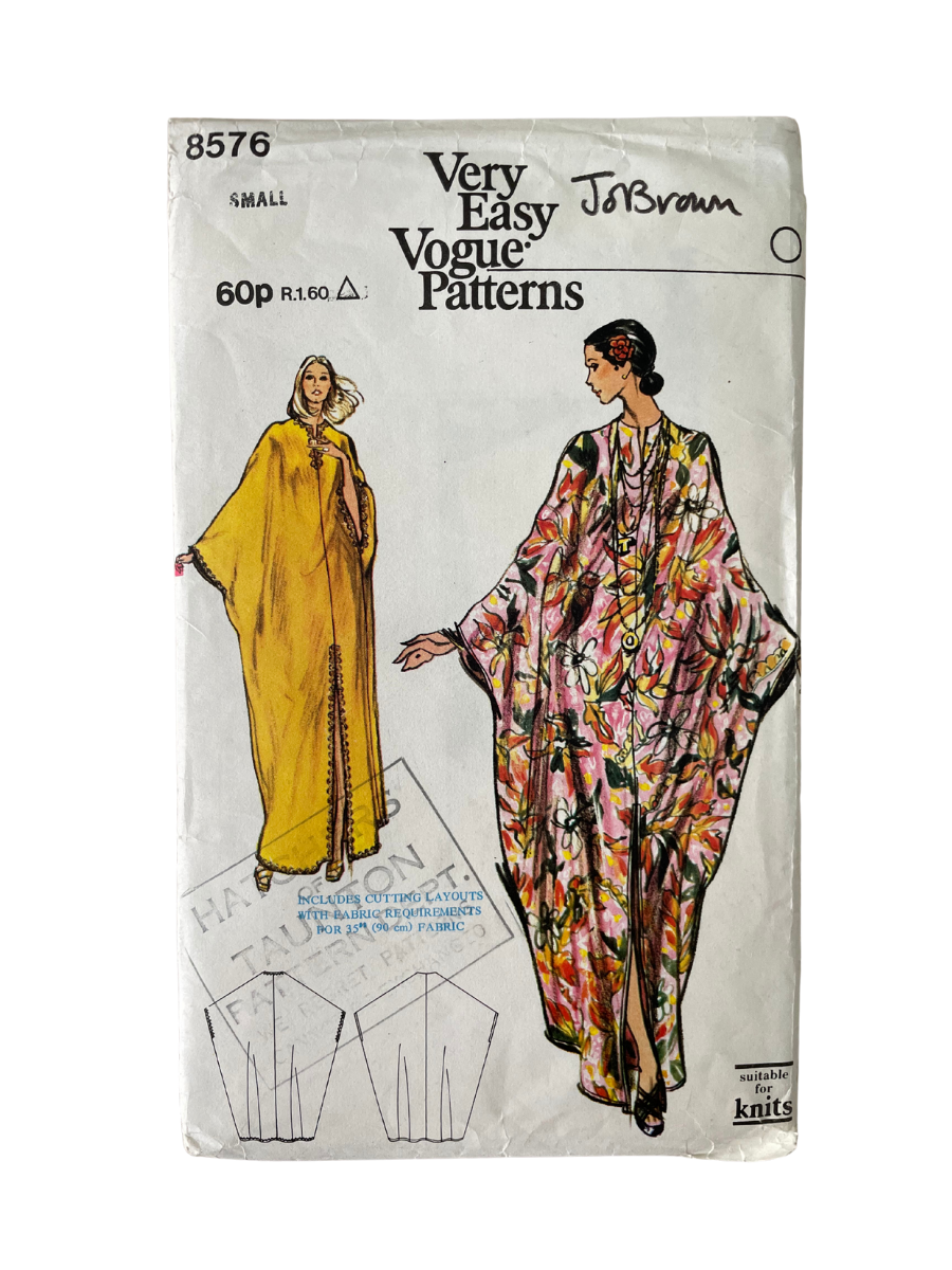 Vogue 8576 Womens Size S Caftan Kaftan Loungewear