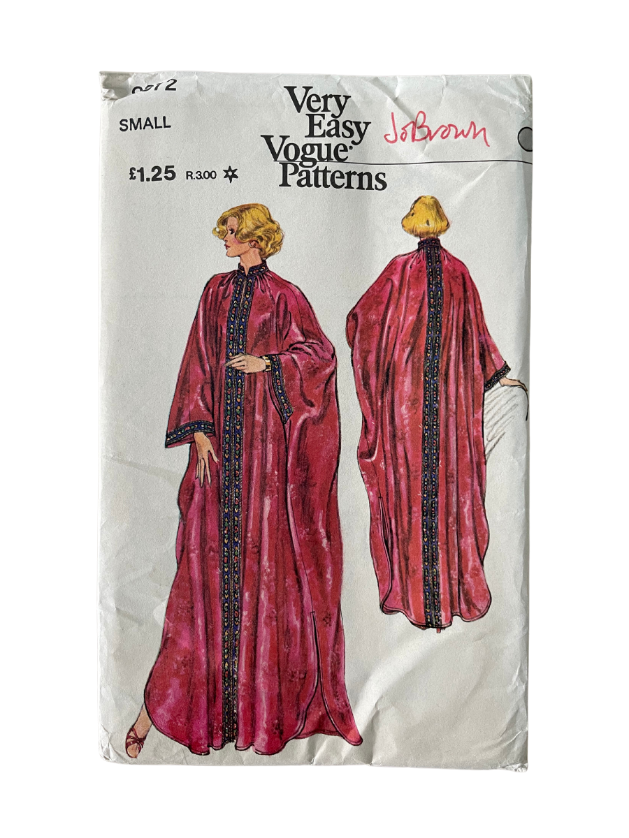 Vogue 9372 Womens Size S Caftan Kaftan FF