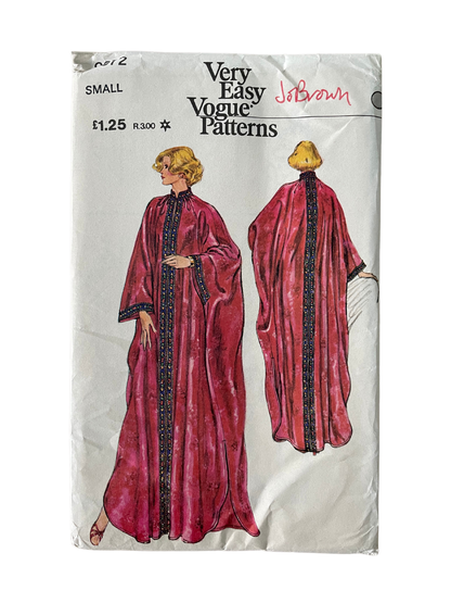 Vogue 9372 Womens Size S Caftan Kaftan FF